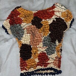 Y2K Boat Neck Scrunch Top